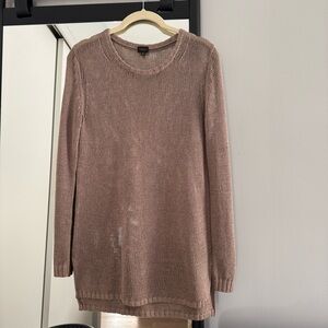 T. Babaton Chainlink Sweater with Silk in Soft Tan or Latte Brown